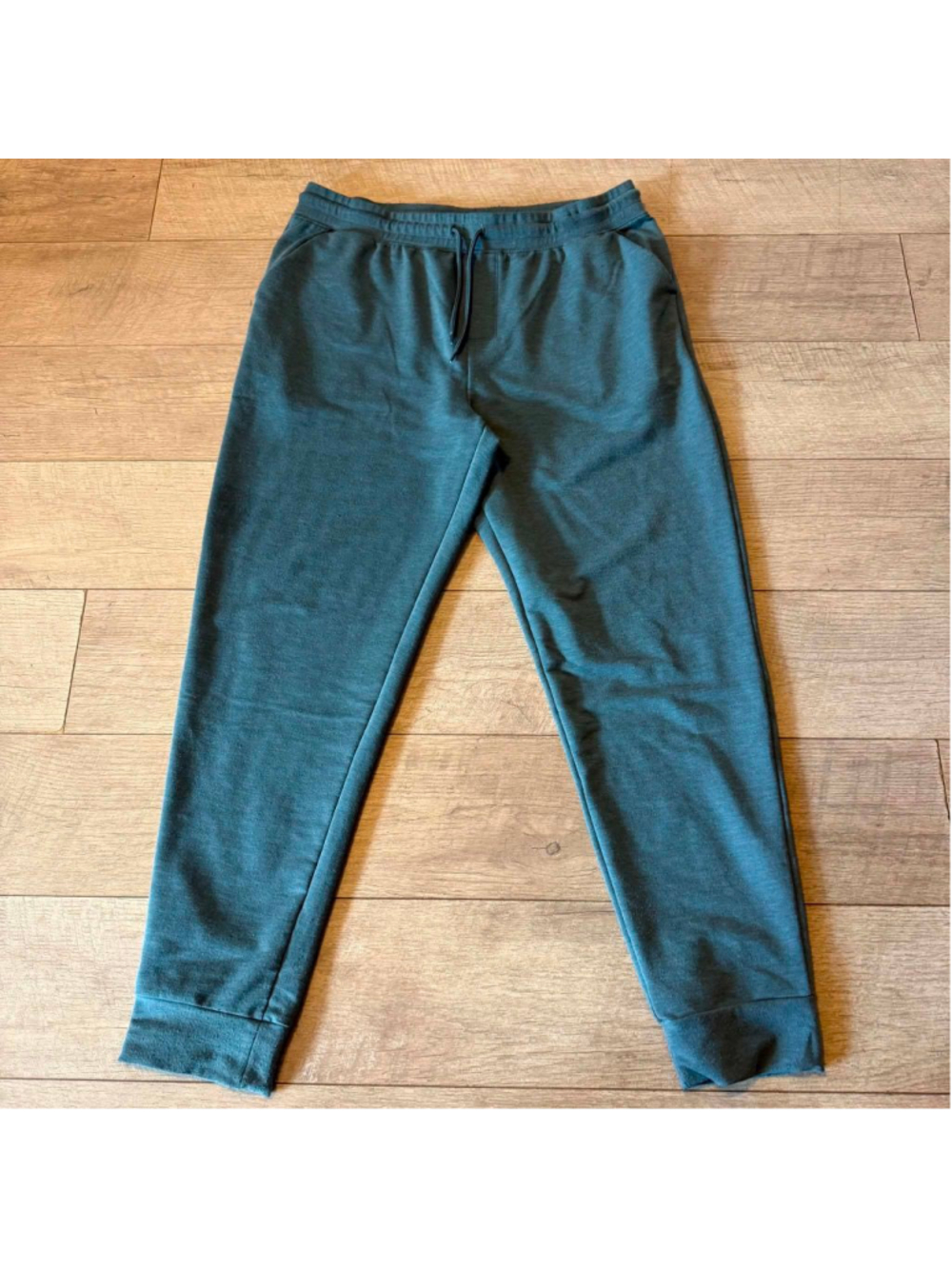Men's Athletic Works Teal Joggers L (36-38)